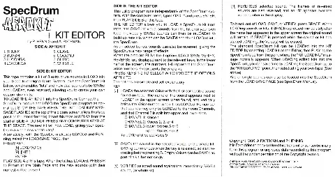 Scanned instructions