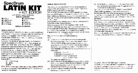 Scanned instructions