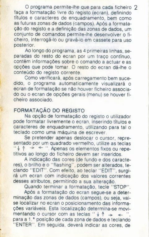 Scanned instructions