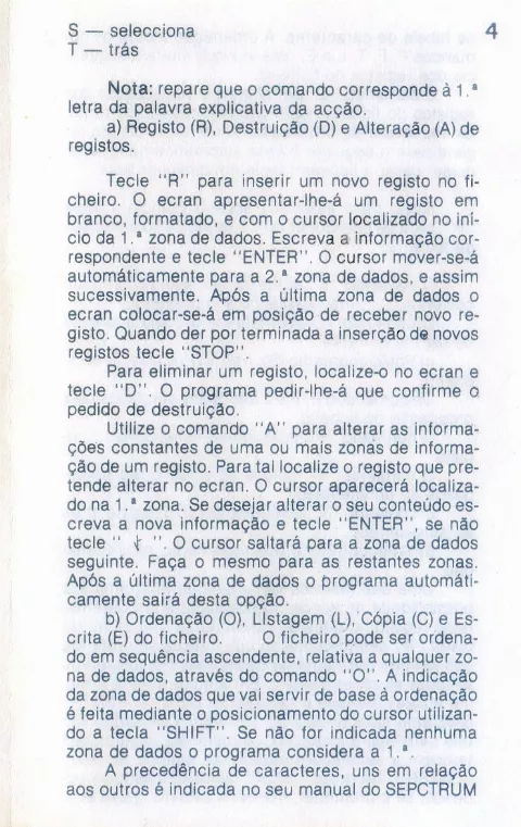 Scanned instructions