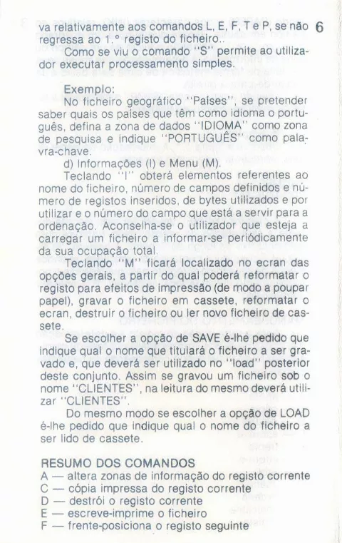 Scanned instructions