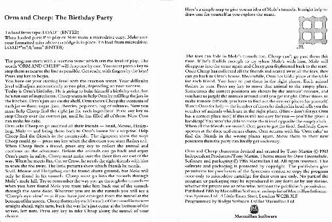 Scanned instructions