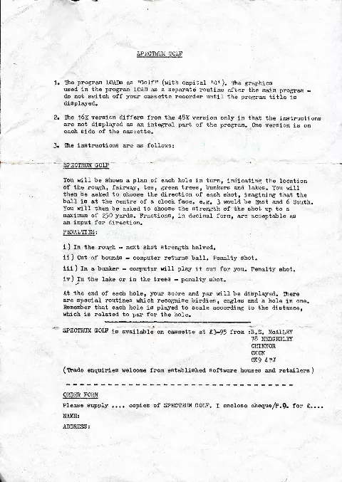 Scanned instructions
