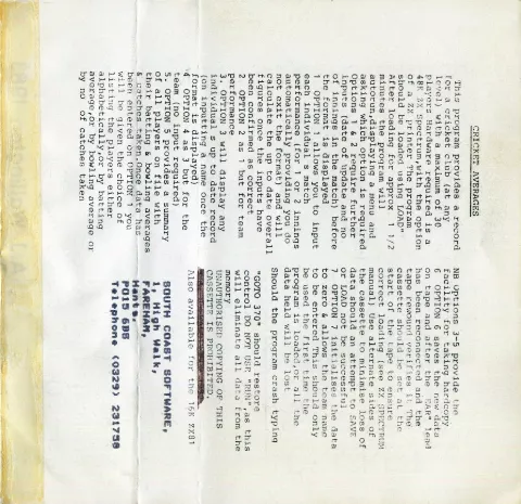 Inlay - Back