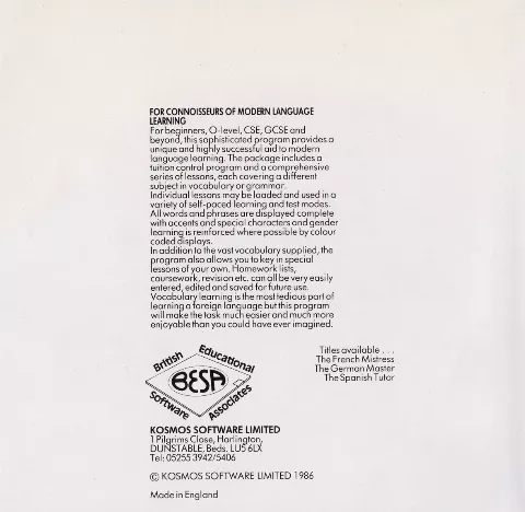 Inlay - Back