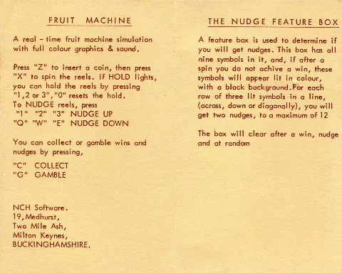 Scanned instructions