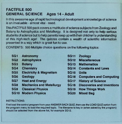 Scanned instructions