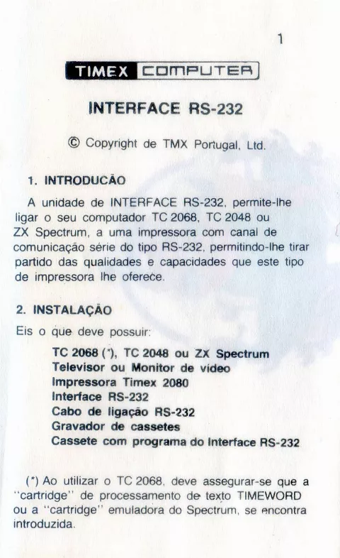 Scanned instructions