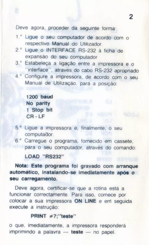 Scanned instructions