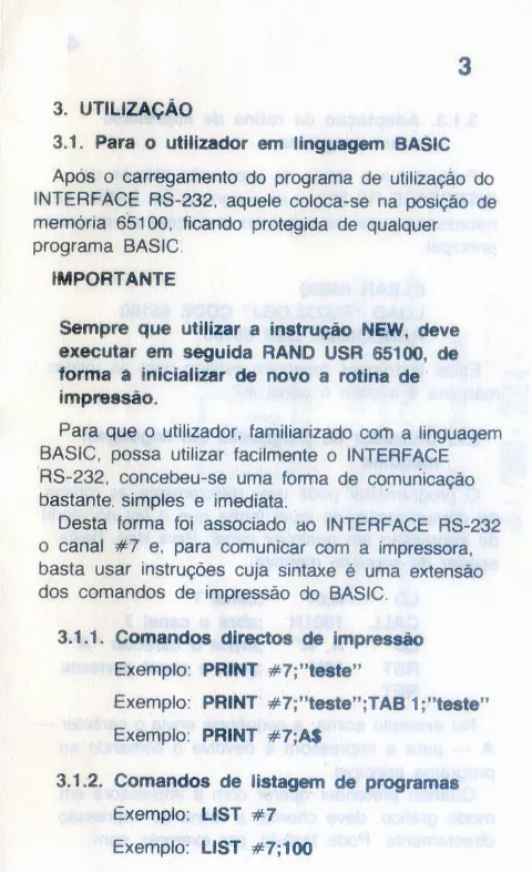 Scanned instructions