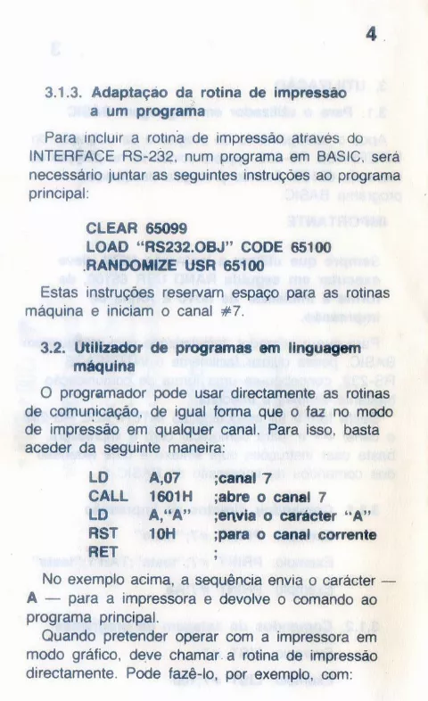 Scanned instructions