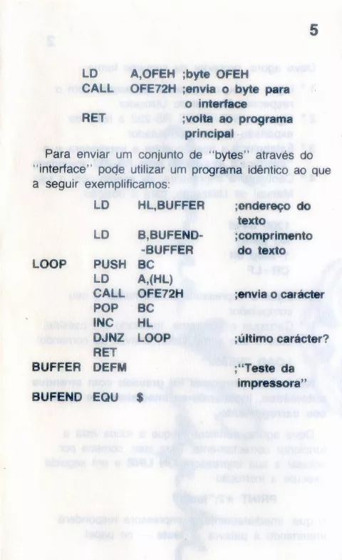 Scanned instructions