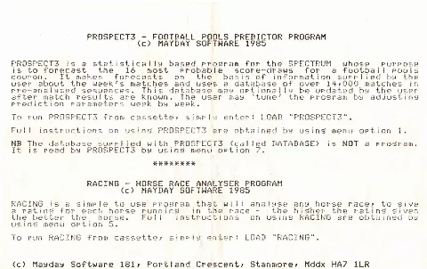 Scanned instructions