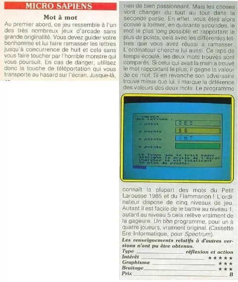 Game additional material