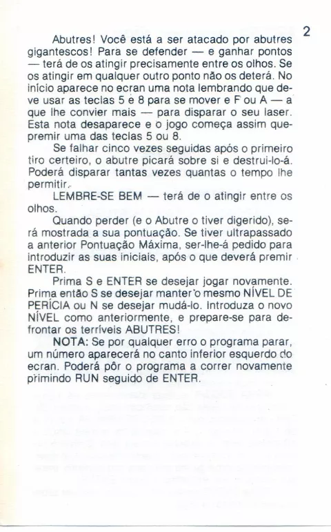 Scanned instructions