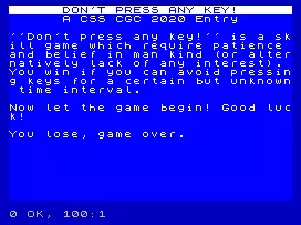 Running screen