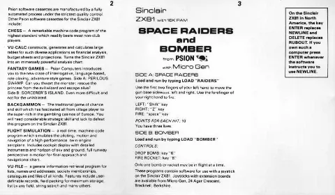 Scanned instructions