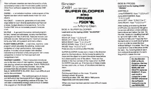 Scanned instructions