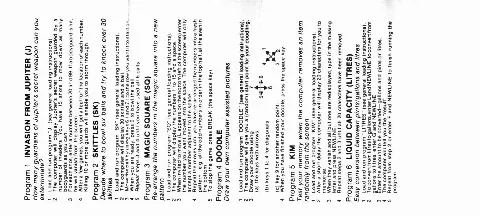 Scanned instructions