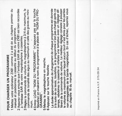 Inlay - Back