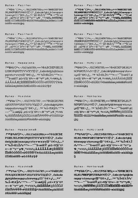 Fonts