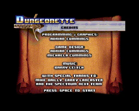 Opening screen