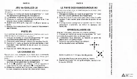 Scanned instructions