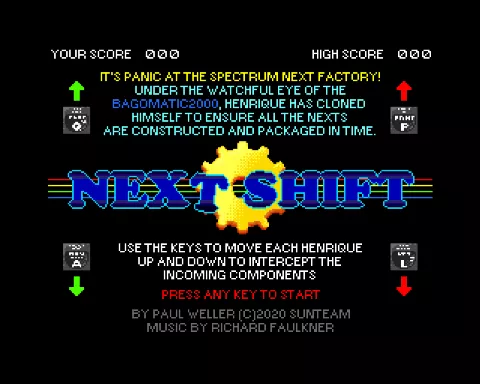 Opening screen