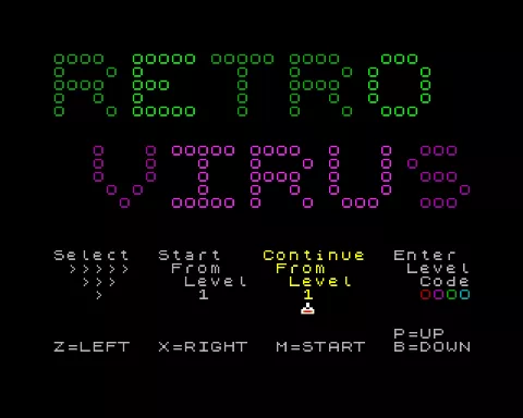 Opening screen