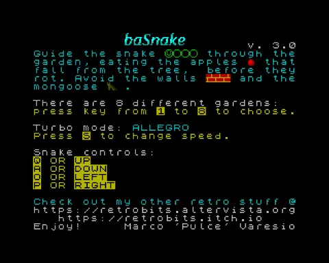 Opening screen