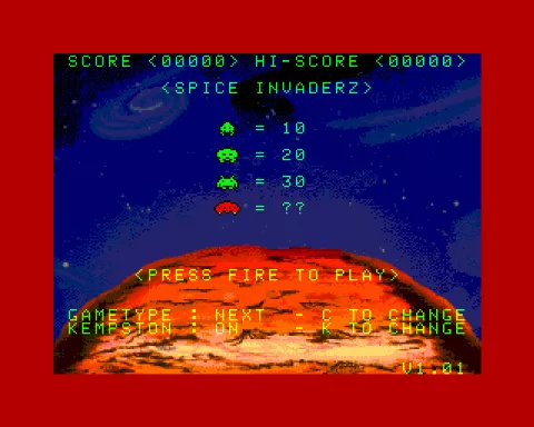 Opening screen