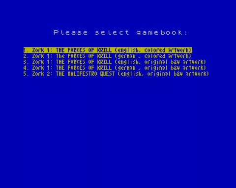 Opening screen
