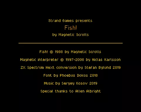 Opening screen