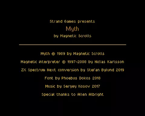 Opening screen