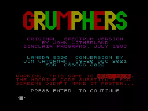 Opening screen