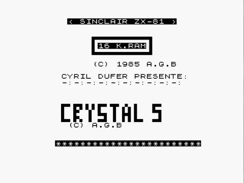 Opening screen
