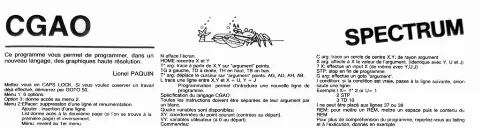 Scanned instructions