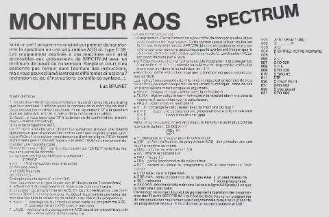 Scanned instructions