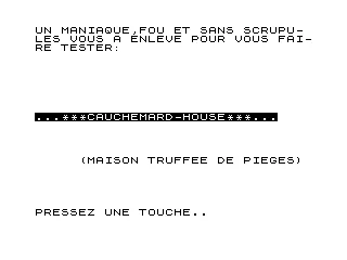 Opening screen