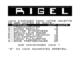 Opening screen