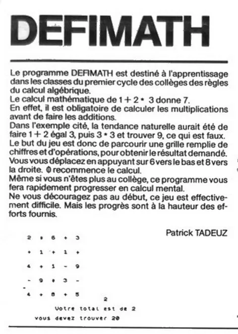 Scanned instructions