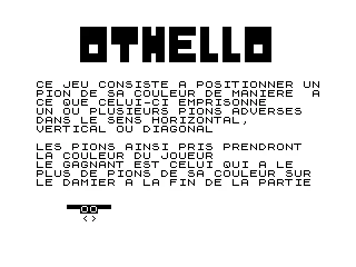 Opening screen