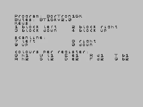 Opening screen