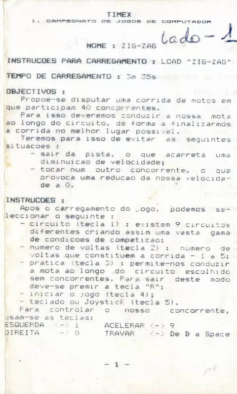 Scanned instructions