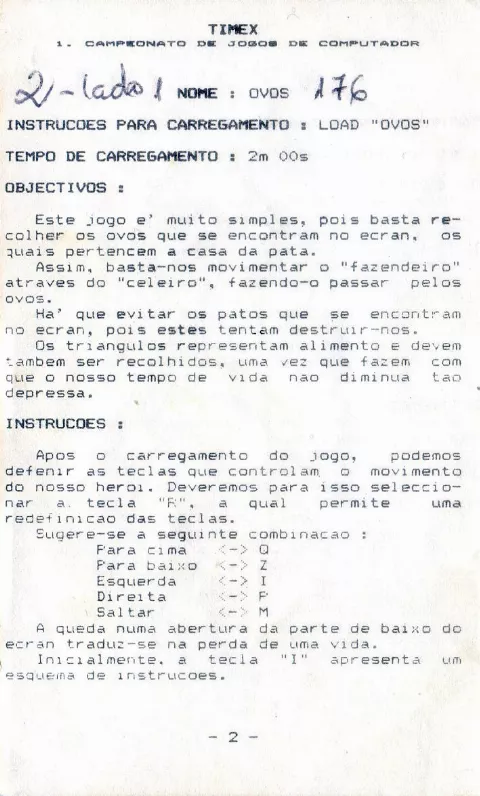Scanned instructions