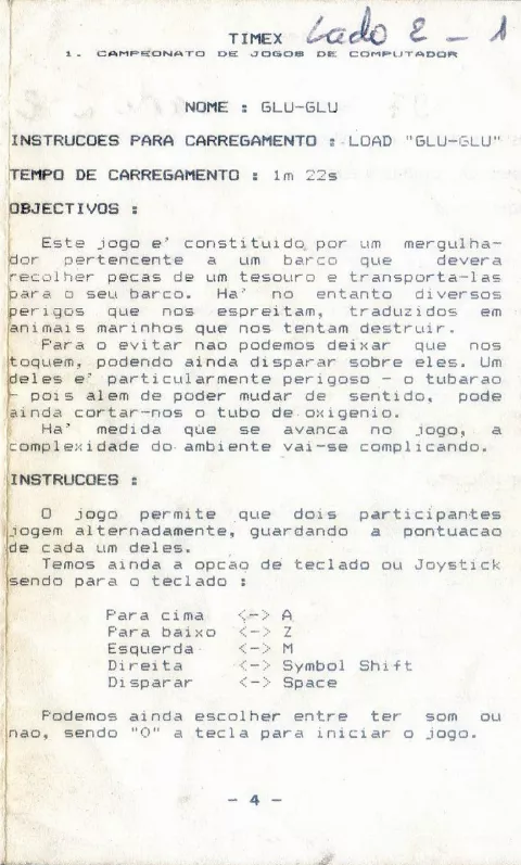 Scanned instructions