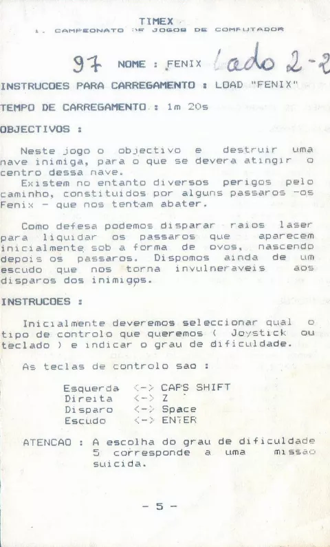 Scanned instructions