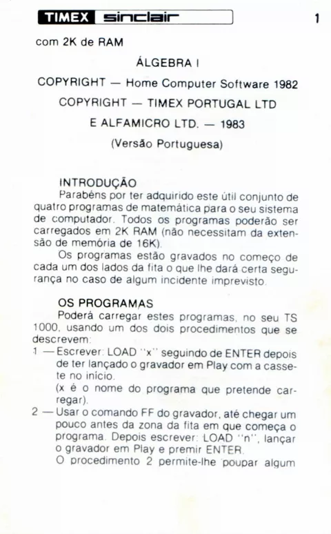 Scanned instructions