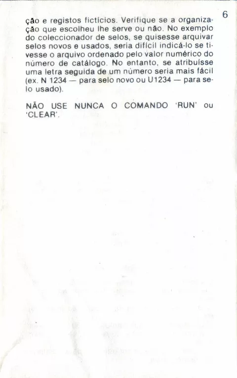 Scanned instructions