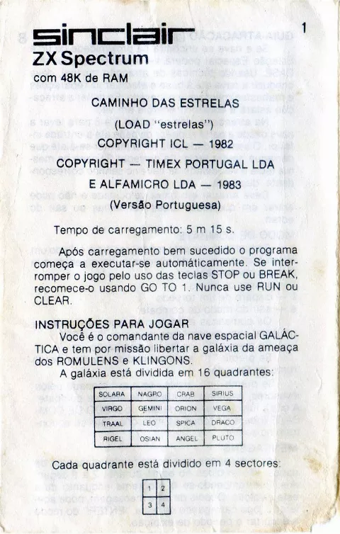 Scanned instructions